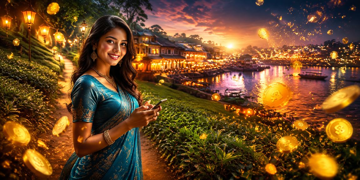 নারায়ণগঞ্জের চা বাগানে মোবাইলে গেমিং উপভোগ করছেন একজন ব্যবহারকারী